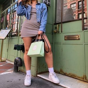 Checkered Mini Dress